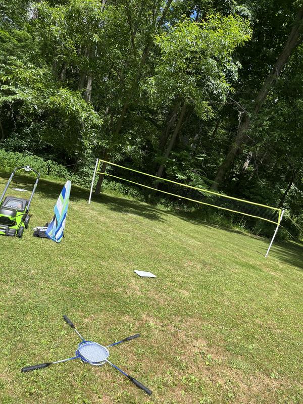 This mower got the yard looking good for the kids net and pool!