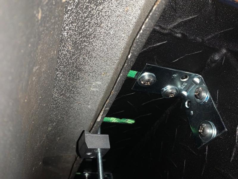 Post install on 2006 Ram 2500 angle supports installed 2 per side