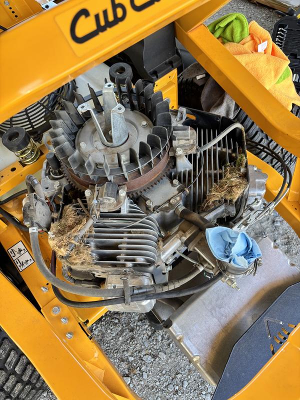 Removal of engine cowl to do a deep clean before adding maintenance kit.