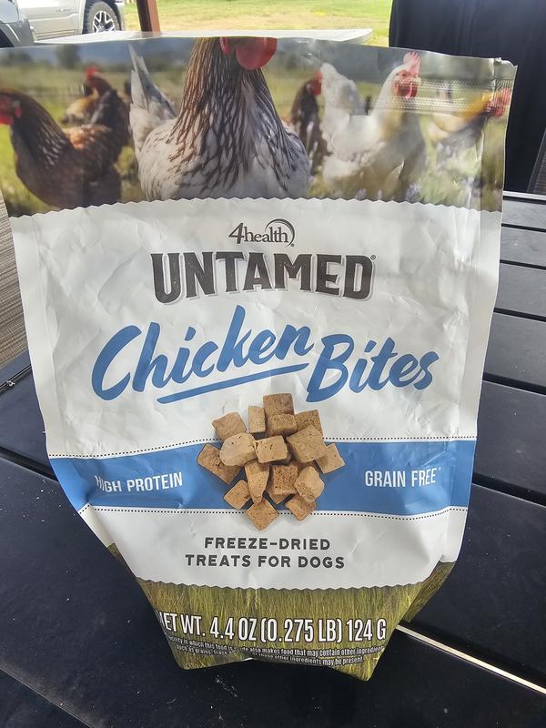 Henry loves his chicken bites!