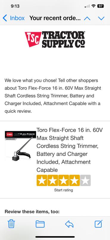 As advertised complete string trimmer