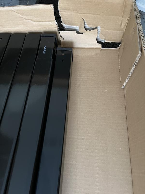 The materials should be packed into more boxes and those boxes need to be stronger.