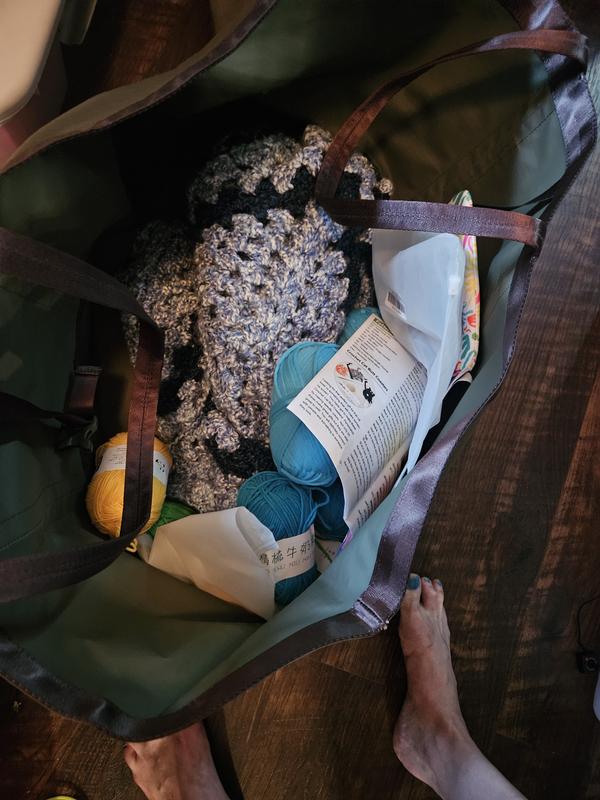 Storage for crochet yarn and tools