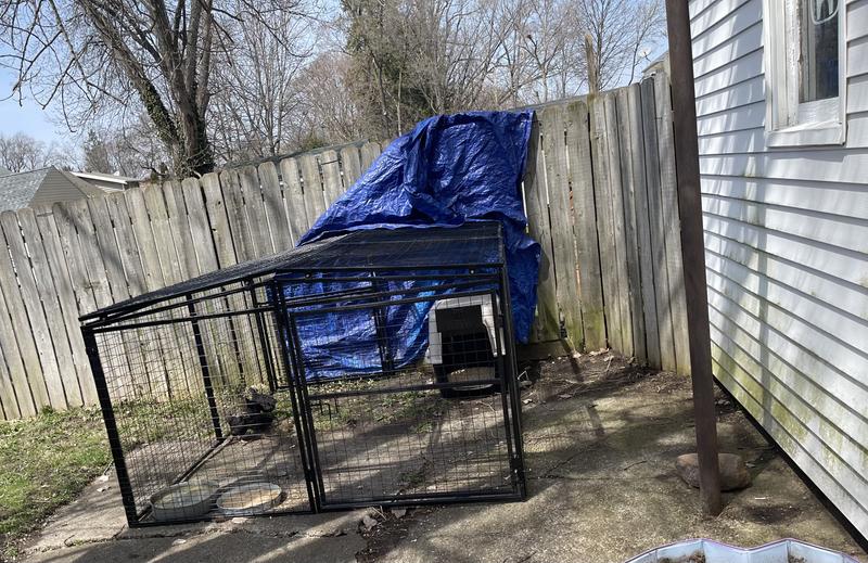 We opted to use a plain tarp for summer but will likely invest in the top when fall comes.