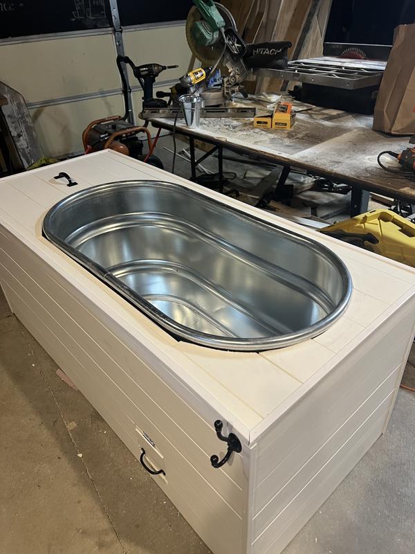 Made an ice plunge cabinet for my son.