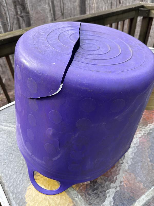 Random cracking after a few years use in garden - all happening around the same time