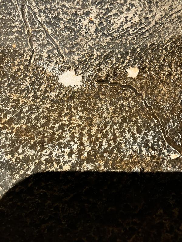 Paint coating chipping off