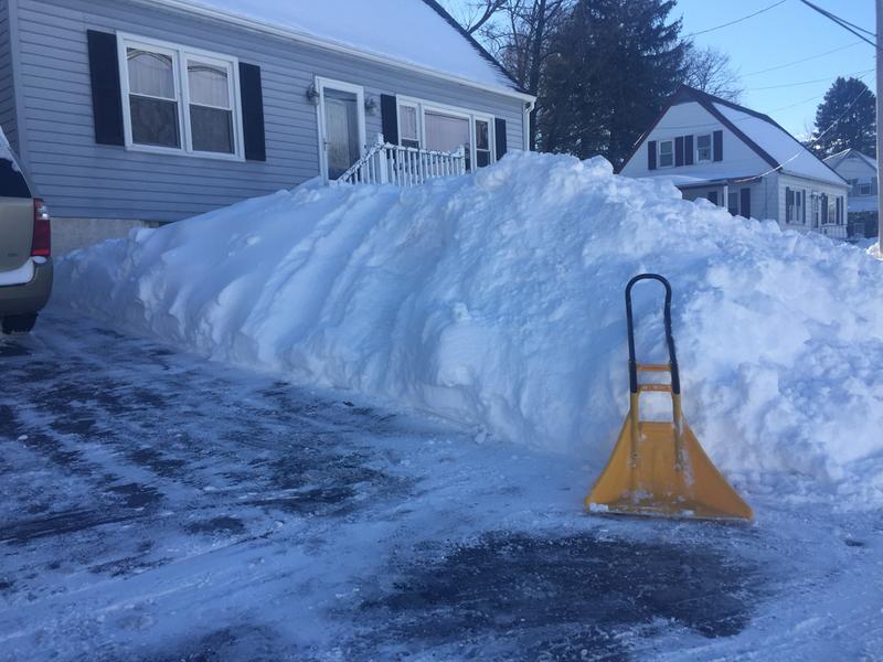 The shoveling is all done.