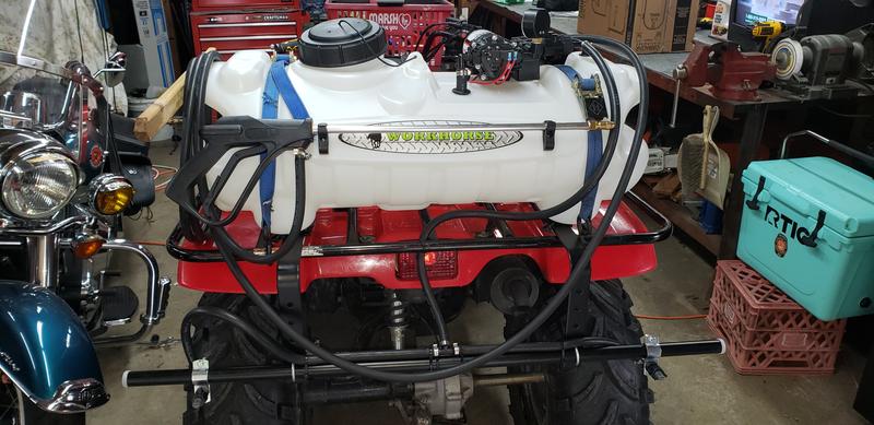 Mounted on ATV