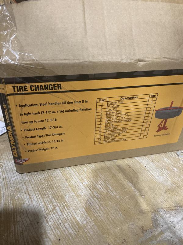Olympia tire changer