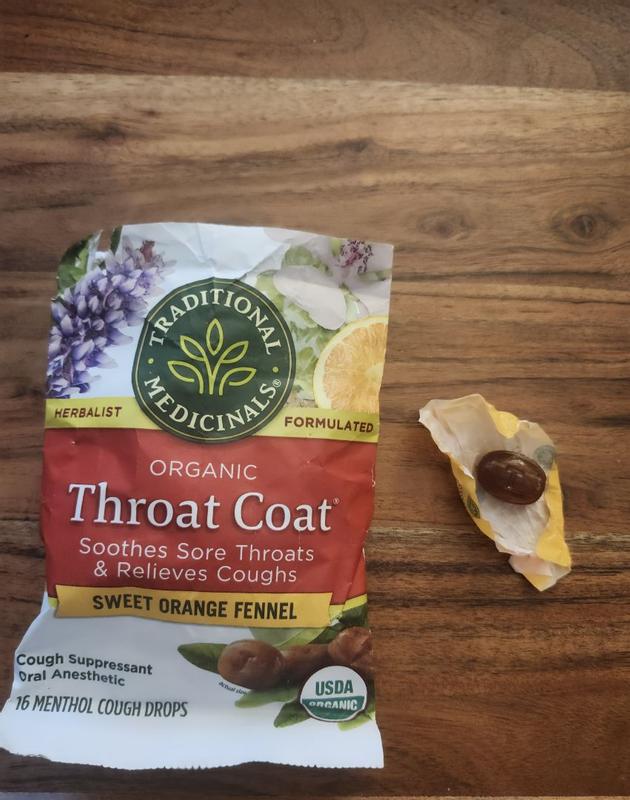 Throat Coat® Sweet Orange Lozenges | Traditional Medicinals
