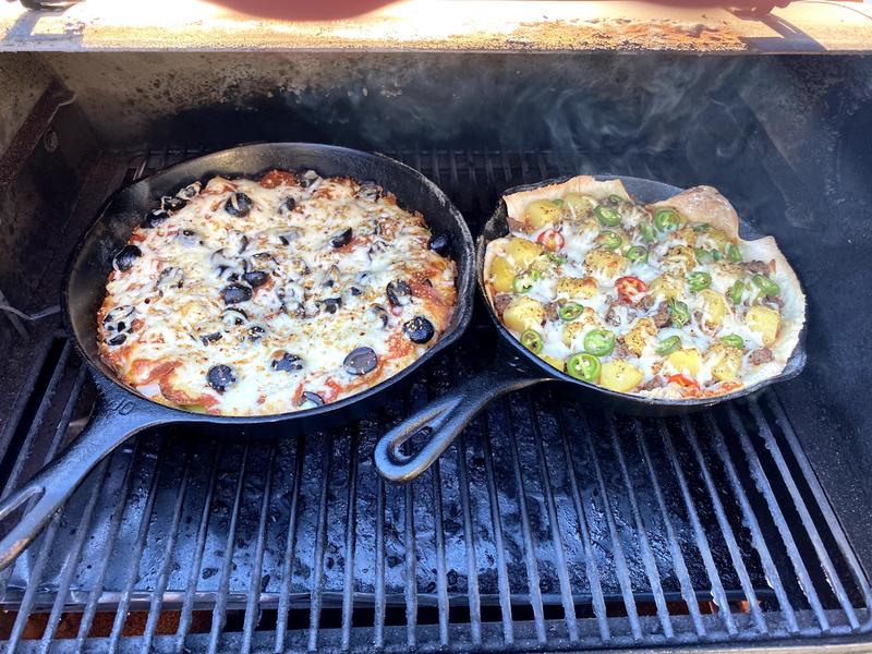 Cast Iron Skillet Pizza Two Ways