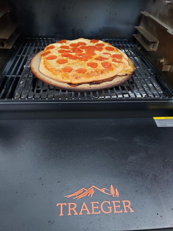 Pizza on a traeger grill sale