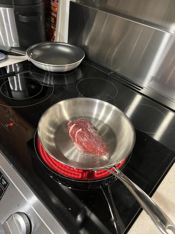 Seared then into the oven at 450F