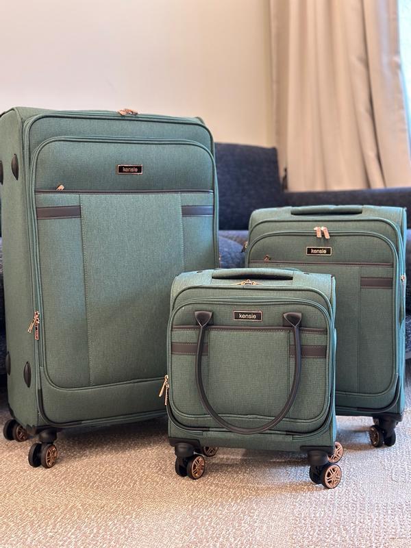 kensie Hudson Softside Spinner Luggage, 3-Piece Set (28