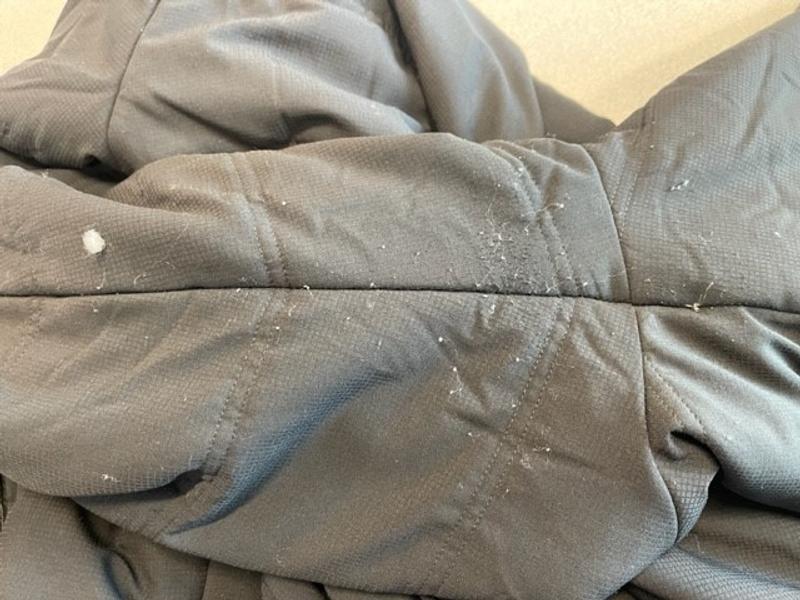 Customer photo for "Pilling and cotton coming out all over the place"