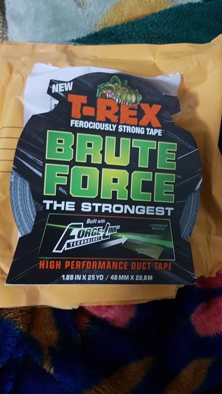 T-Rex  Brute Force  1.88 in L Black  Duct Tape W x 25 yd 
