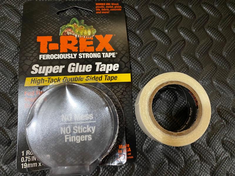 T-Rex 286853 7.5 mil Double Sided Clear Super Glue Tape - 0.75