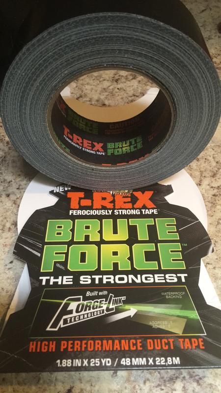 W x 25 yd T-Rex  Brute Force  1.88 in L Black  Duct Tape 