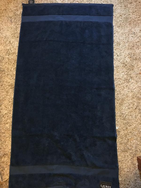 Look how long the towel is!