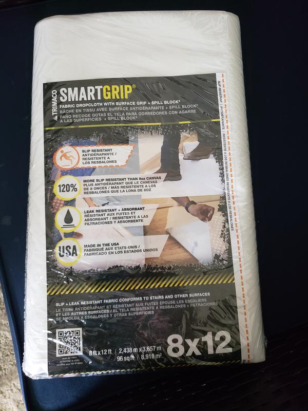 Trimaco Smart Grip Dropcloth 8'x12' Home Edition - 85437