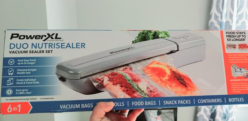 Power XL Duo Nutrisealer 6 in 1 Vacuum Sealer Set with Accessory Kit NEW  Sealed