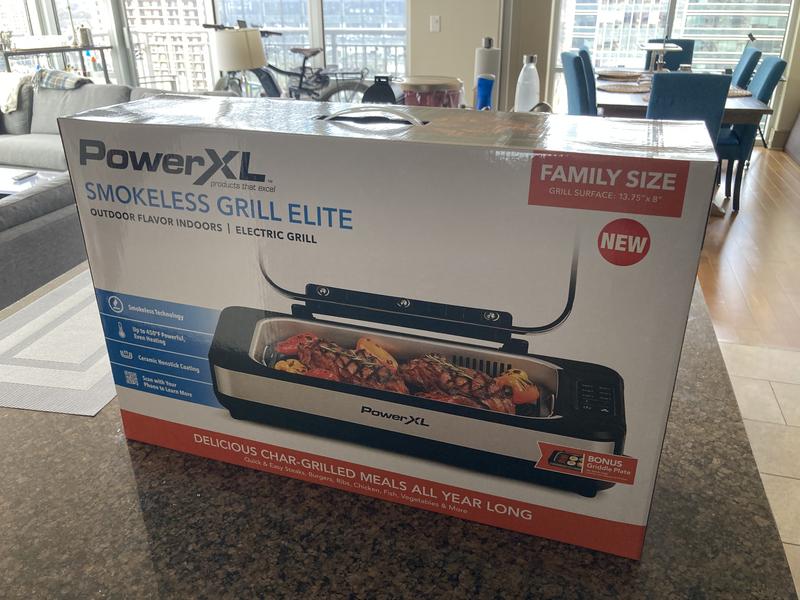Brand New PowerXL Smokeless Grill Elite Outdoor Flavor Indoors Electric  Grill