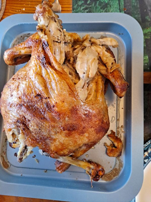 Cooked and partially ate.