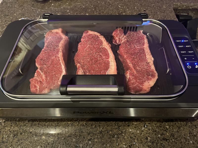 Steaks, Power Smokeless Grill XL 