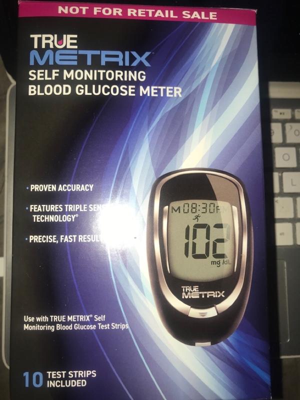 Walgreens Premium True Metrix Self-Monitoring Blood Glucose Meter Black