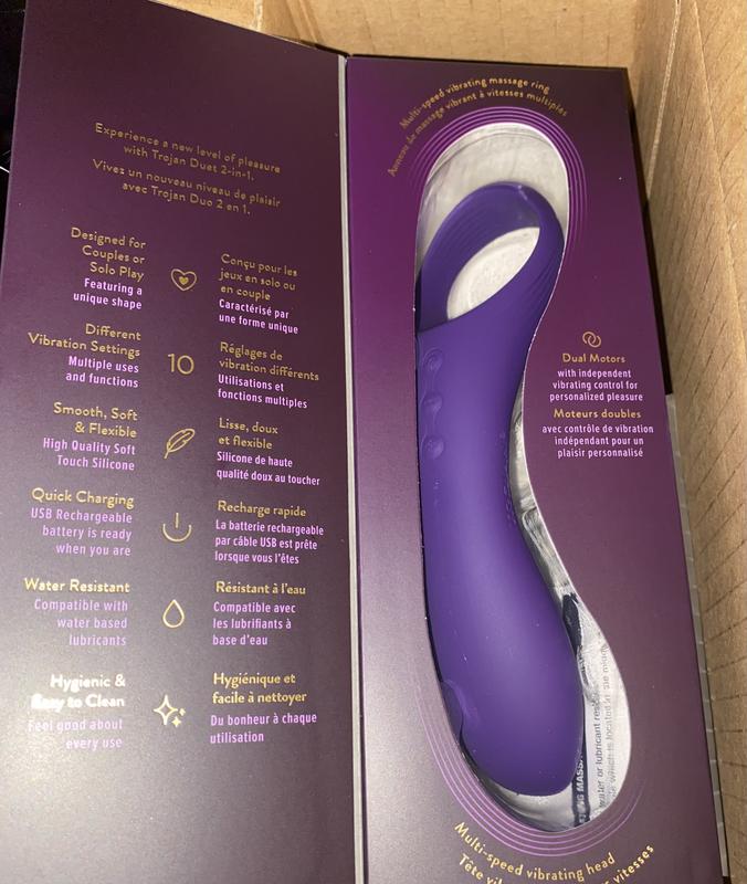 trojan duet 2-in-1 vibrating massager + ring Trojan