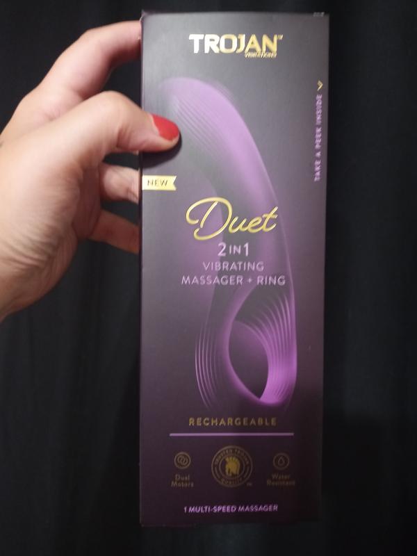 trojan duet 2-in-1 vibrating massager + ring Trojan main image 0
