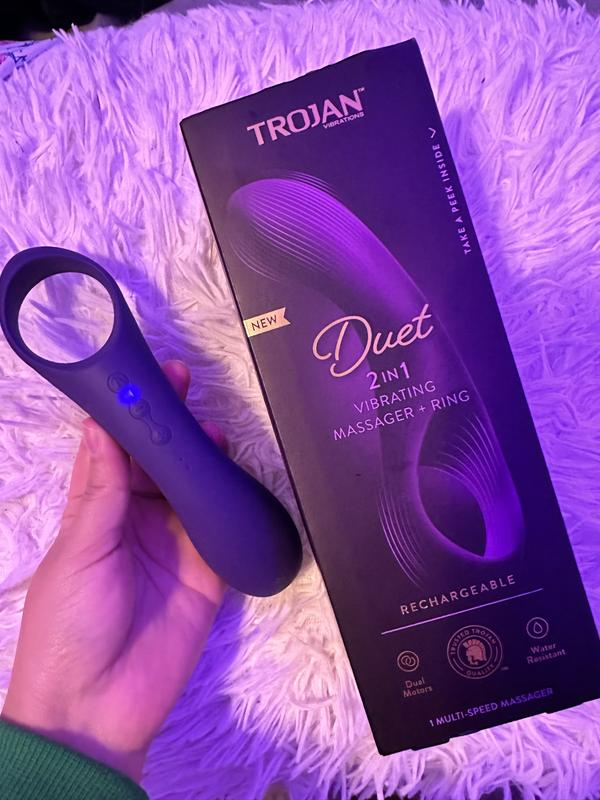 Trojan | Trojan Duet 2-in-1 Vibrating Massager + Ring
