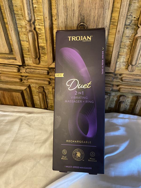 vibrating bed for sex Trojan Pulse Compact Vibrator | Delivery Near Me main image 1