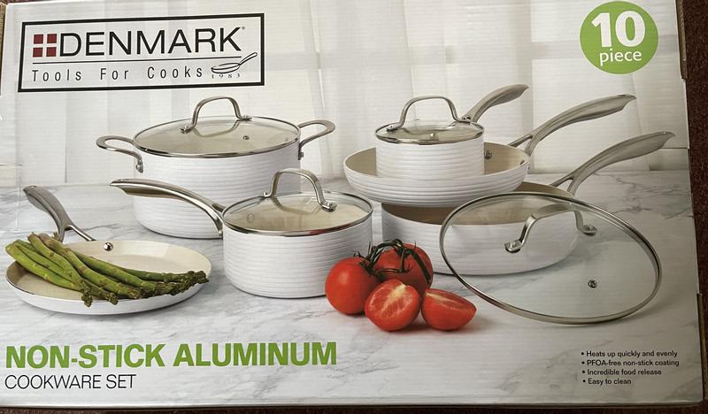 Denmark 10-Piece Monaco Aluminum Cookware Set
