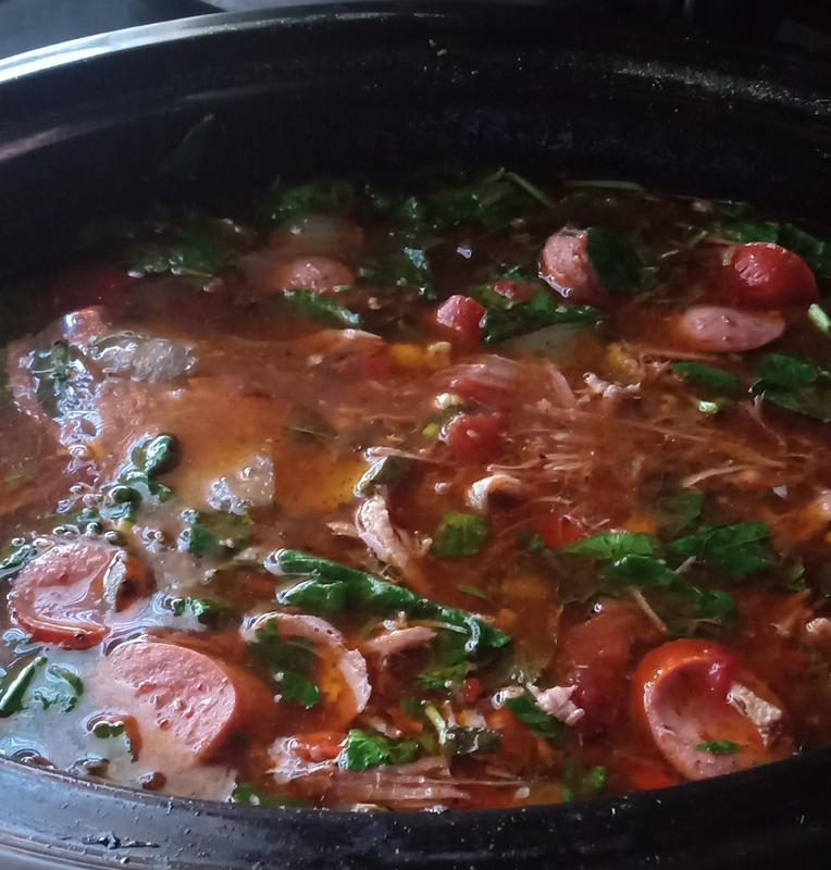 Enjoying a fall stew