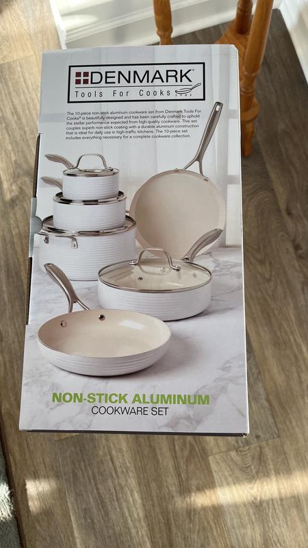 Denmark Aluminum Non-Stick Cookware Set - Coral, 10 pc - Metro Market