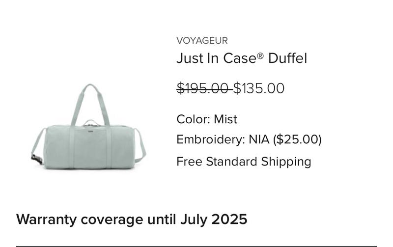 Just In Case® Duffel