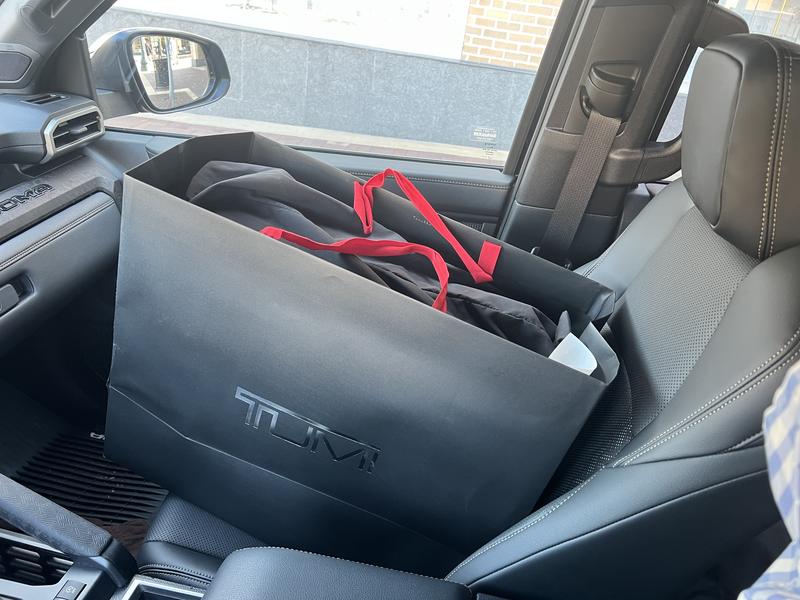 Customer photo for "Great carry-on, no substitute for Tumi quality and style"