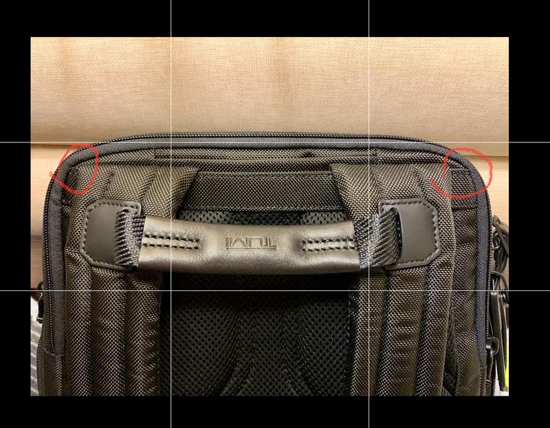 Customer photo for "Not satisfied with the quality of the backpack"