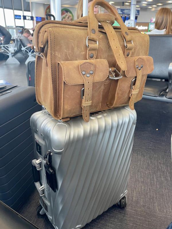 Customer photo for "Heavy (in a good way) Amazing carry on"
