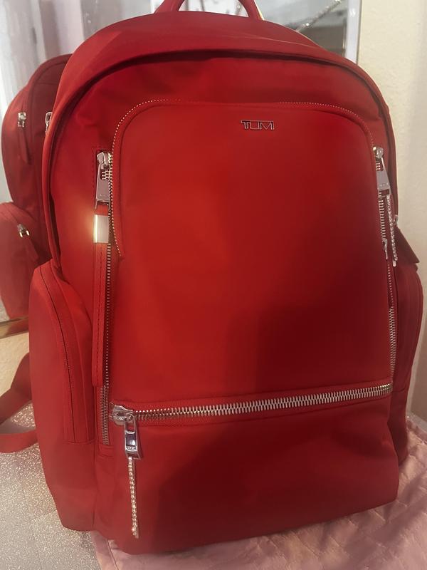 The Celina in Pantone red 50th anniversary Tumi is timeless/stylish/functional.