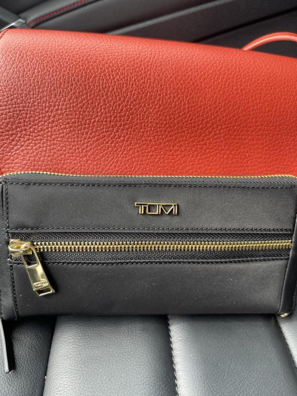 TUMI Voyageur Zip-Around Continental In Black/Gold 146613-2693