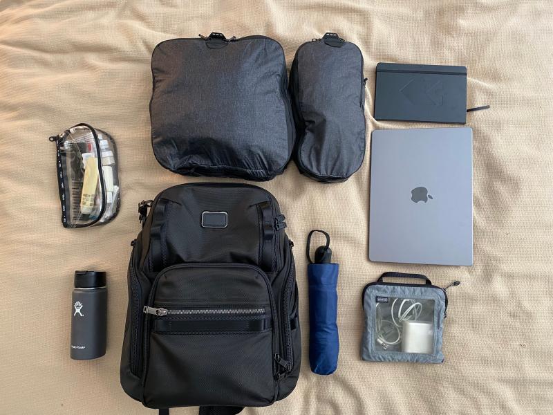 All of this fits within the Search. It's a bit snug, but things come in and out easily.