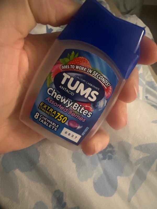 Tums Regular Strength Chewable Calcium Carbonate Antacid and Calcium ...