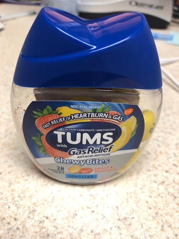 TUMS Chewy Bites With Gas Relief Antigas Antacids