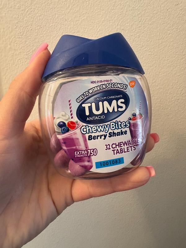 Tums Regular Strength Chewable Calcium Carbonate Antacid and Calcium ...