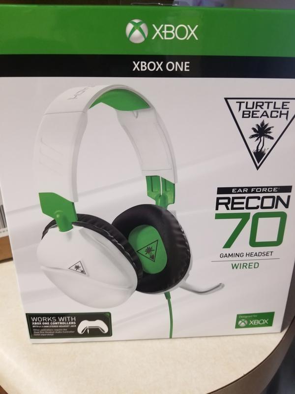 turtle beach recon 70 white gaming headset for xbox one