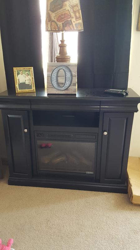 Classy fireplace and stand/mantel