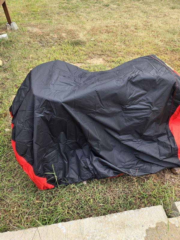 CRAFTSMAN 80-in L x 52-in W x 47-in H Black Riding Mower Cover ...